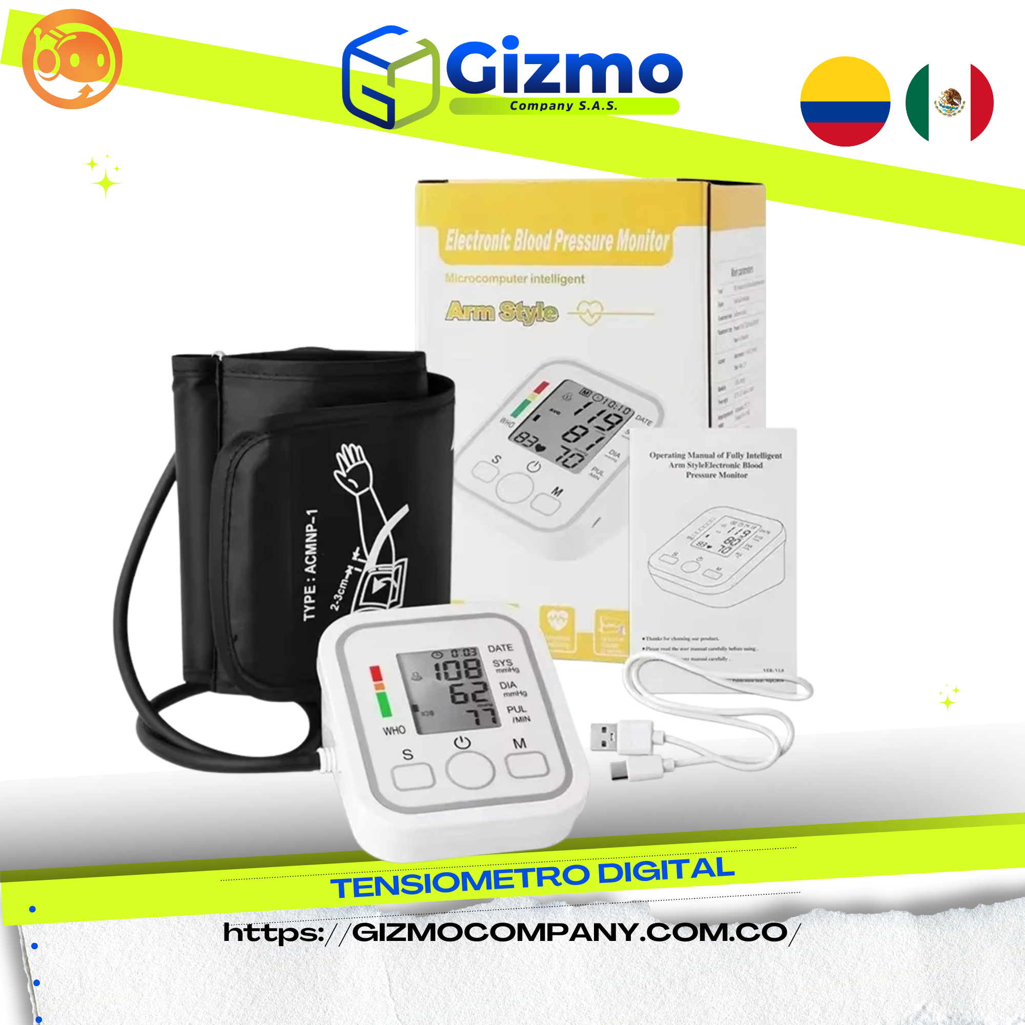 Tensiometro Brazo Digital